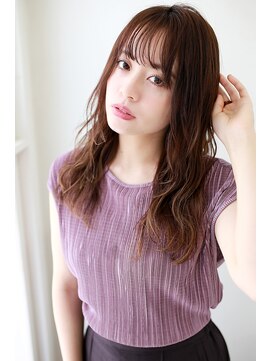 ラフィスヘアーエン 宝塚店(La fith hair enn) 【La fith】 ガーリーふんわりセミロングスタイル