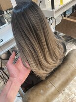 ワールドオーダー 天王寺店(WORLD ORDER)&nbsp;ベージュ系バレイヤージュ　花谷淳