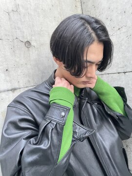 バイフィフス 原宿/表参道(by fifth) 洒落感ストレートセンターパート/メンズ髪質改善