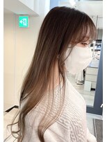 ヘアー ミッション 心斎橋店(hair Mission) シースル韓国風　顔周りカット