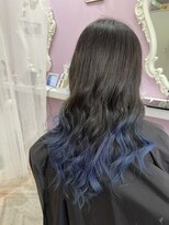 メルシー(Merci)&nbsp;【Ｍｅｒｃｉ】ネイビーブラック×ブルーグラデーション