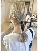 ハイトーンヘアアレンジ