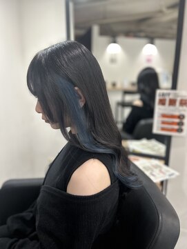 ラフ 難波店(LAFF) #黒髪#ボブルフ#ネビージュ#小顔#ワンレン