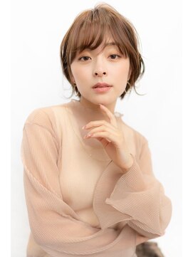 ケアリー 浦和美園(Carelly) 大人かわいい前髪セシルカットココアブラウンフリンジウェーブ