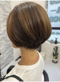 美シルエットナチュラルショートボブ