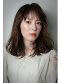 ニュアンスカラーくせ毛風エアリーセミディw志木30代40代50代