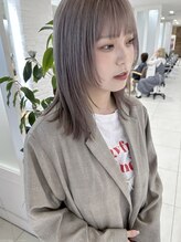 ヴァンカウンシル 金山(VANCOUNCIL kanayama) ホワイトグレージュミニウルフデジタルパーマ　DA 2