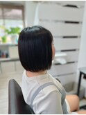 ナチュラル切りっぱなしボブ