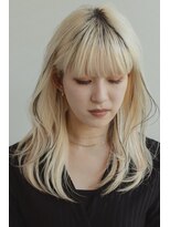 アース クロスガーデン川崎店(HAIR&MAKE EARTH)&nbsp;LEDエクステローライト×ブロンドヘア