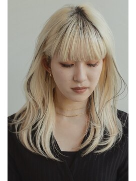 アース クロスガーデン川崎店(HAIR&MAKE EARTH) LEDエクステローライト×ブロンドヘア