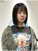 島田/ネビージュ ワンレン 黒髪 小顔カット 大人かわいい