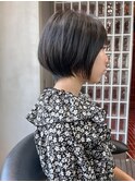 柏ショートショートボブショートカットくびれ丸みボブハイライト