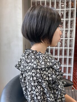 ロンド エメ 柏(Lond aimer) 柏ショートショートボブショートカットくびれ丸みボブハイライト