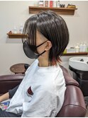 マッシュウルフ　ウルフ　ウルフカット　裾カラー　ツーブロック