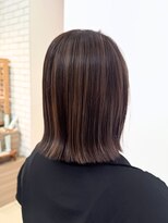 アッシュ 十日市場店(Ash)&nbsp;ボブ　白髪ぼかし　ハイライト