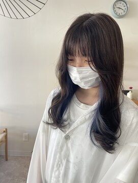 ノイド(nojd) ネイビーブルーのインナーカラー