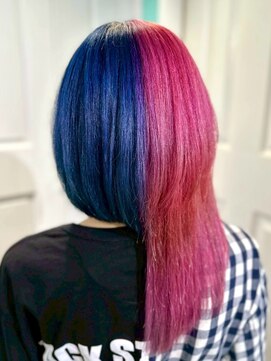 エターナルバイマティーナ(Eternal by MATINA) 【アシンメトリー/くすみブルー/ピンクベージュ】池袋美容室