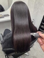 トッカ 茨木(tocca)&nbsp;髪質改善矯正×艶カラー　ボルドー　★