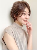 ♪大人可愛い30代40代50代小顔マッシュショートボブウルフカット