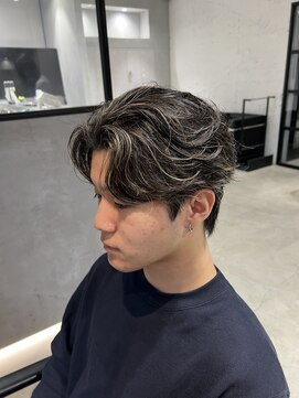 スイ 松戸(SUI) フェザーパーマ/メンズハイライト/メッシュ/ニュアンスパーマ