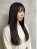 【縮毛矯正より自然なストレートに】カット＋コスメストレート￥15980