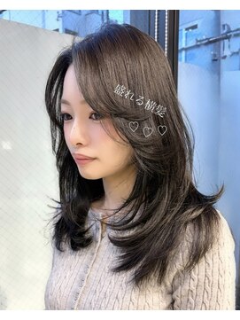 ラブクロムトーキョー オモテサンドウ(LOVECHROME OMOTESANDO) 盛れる横髪イメチェンカット☆大人可愛いオリーブカラーレイヤー