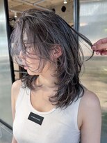 シオン(shion)&nbsp;顔周りレイヤーロングミディアム韓国ヘア_ba583761