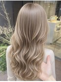 透明感ミルクティーベージュ