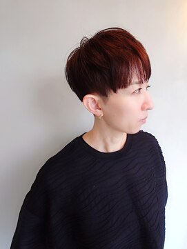 ラトリエコンタン(L´atelier Content) 30代40代50代おすすめ　刈り上げマッシュショート×秋カラー
