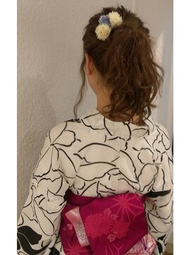 フェリシータ 服部店(felicita) 無造作とろみ着物モード♪ギブソンタック