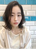 切りっぱなしボブ×アッシュブラウン【新宿】
