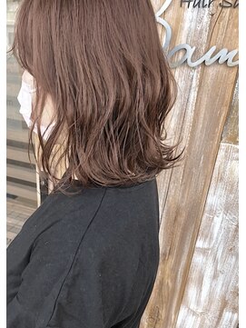 バンビ プライベート サロン(Bambi private salon) ふんわり切りっぱなしボブ*ピンクバイオレットcolor*Bambi松平愛