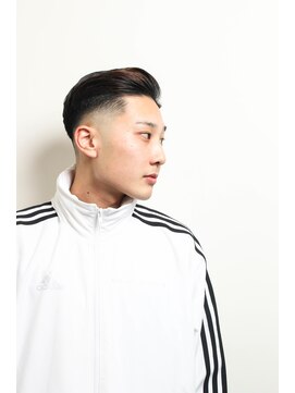 レンゲン(LENGEN) 束感刈り上げビジネス七三ツーブロックアップバング149