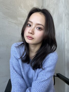 エースハバナ 渋谷(1 HAVANA) ヌーディーカラー/サラツヤロング/ふんわりミディアム/小顔ヘア