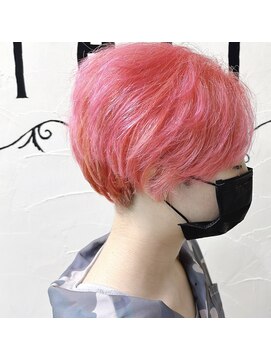 ヘアサロン レリー(hair salon relie) SnowMan佐久間くん風コットンピンクカラー