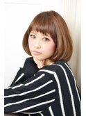 王道ボブ×ショートバングが可愛いボブ