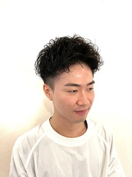 銀座マツナガ 浅草店 セット時短メンズスパイラルツーブロ刈り上げ