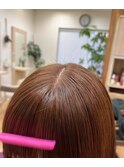 オレンジカラー/高発色/ストレート/髪質改善/20代30代40代50代