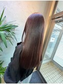 ちゅるんなストレート/red brown