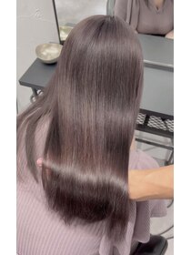 エス 天満店(esu) KR13ラベンダーグレージュ//暗髪/ブリーチなしカラー/冬カラー