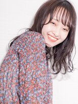 シド 表参道(s.i.d)&nbsp;【大人かわいい】シースルーバングとゆるふわパーマ