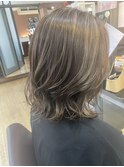白髪ぼかしハイライトカラー