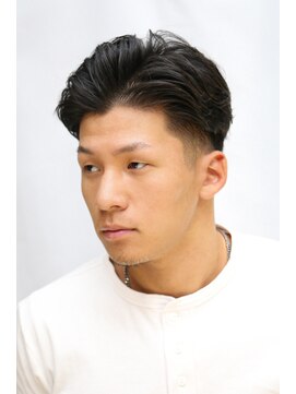 カーウォッシュバーバー(CARWASH BARBER) アッシュブラックマッシュパーマウルフ波巻きカルマパーマ 44