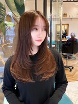 ロンド ブランシュ 錦糸町北口(Lond blanche)&nbsp;ザクザクレイヤー　縮毛矯正　アッシュカラー