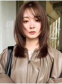 ブラウンベージュ×フェイスレイヤー