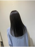 韓国ダークヘア 顔周りレイヤー◎