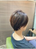 大人ショート 丸みショート 透け感 まとまり 似合わせショート