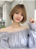 ショート ボブ インナー 艶髪 韓国風 レイヤーカット251