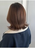 アッシュベージュ×くびれヘア