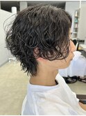 鹿児島波巻きパーマシャドウパーマフェザーパーマメンズマッシュ